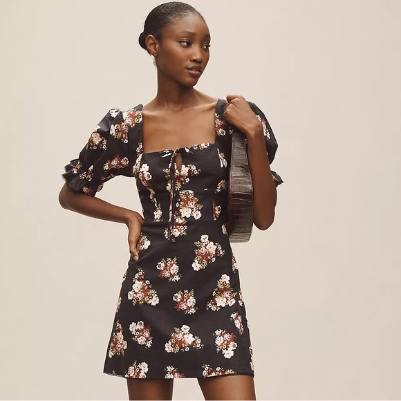 Anthropologie Dresses & Skirts - NWT! Anthropologie Maeve Puff-Sleeve Slim Linen Mini Dress - Size XL